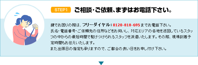 羽村市・福生市で鍵のトラブルに見舞われた際には、鍵猿にお気軽にご相談下さい。